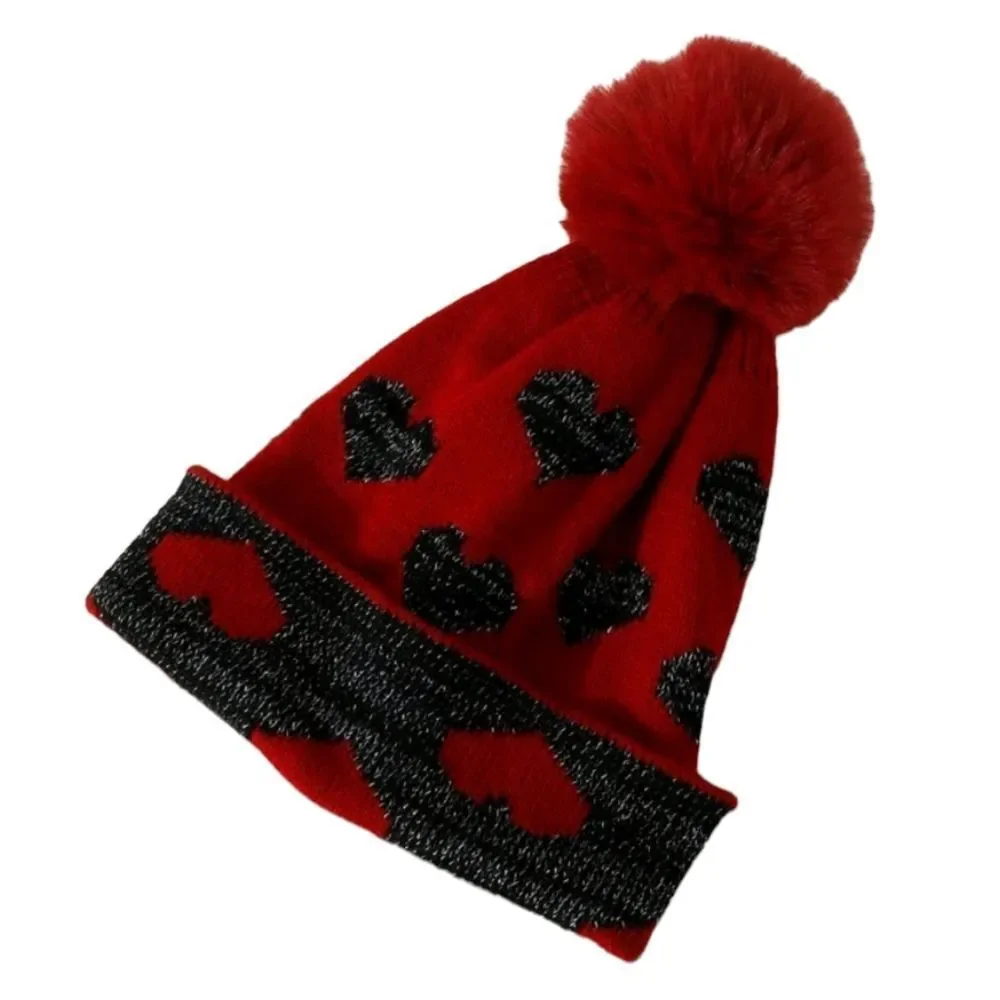Heart Pom Pom Beanie